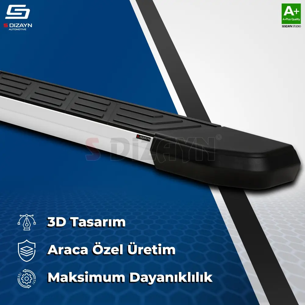 S-Dizayn Fiat Doblo 3 NewLine Aluminyum Yan Basamak 203 Cm 2023 Ü