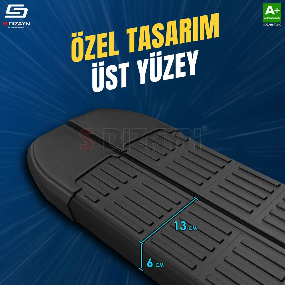 S-Dizayn Fiat Doblo 3 Uzun Şase S-Line Siyah Yan Basamak 213 Cm 2 S-Dizayn Fiat Doblo 3 Uzun Şase S-Line Siyah Yan Basamak 213 Cm 2