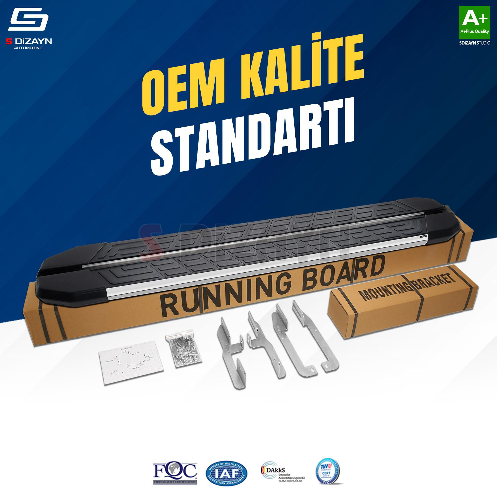 Drs Tuning S-Dizayn Fiat Doblo 3 Uzun Şase Newline Krom Yan Basamak 219 Cm 2