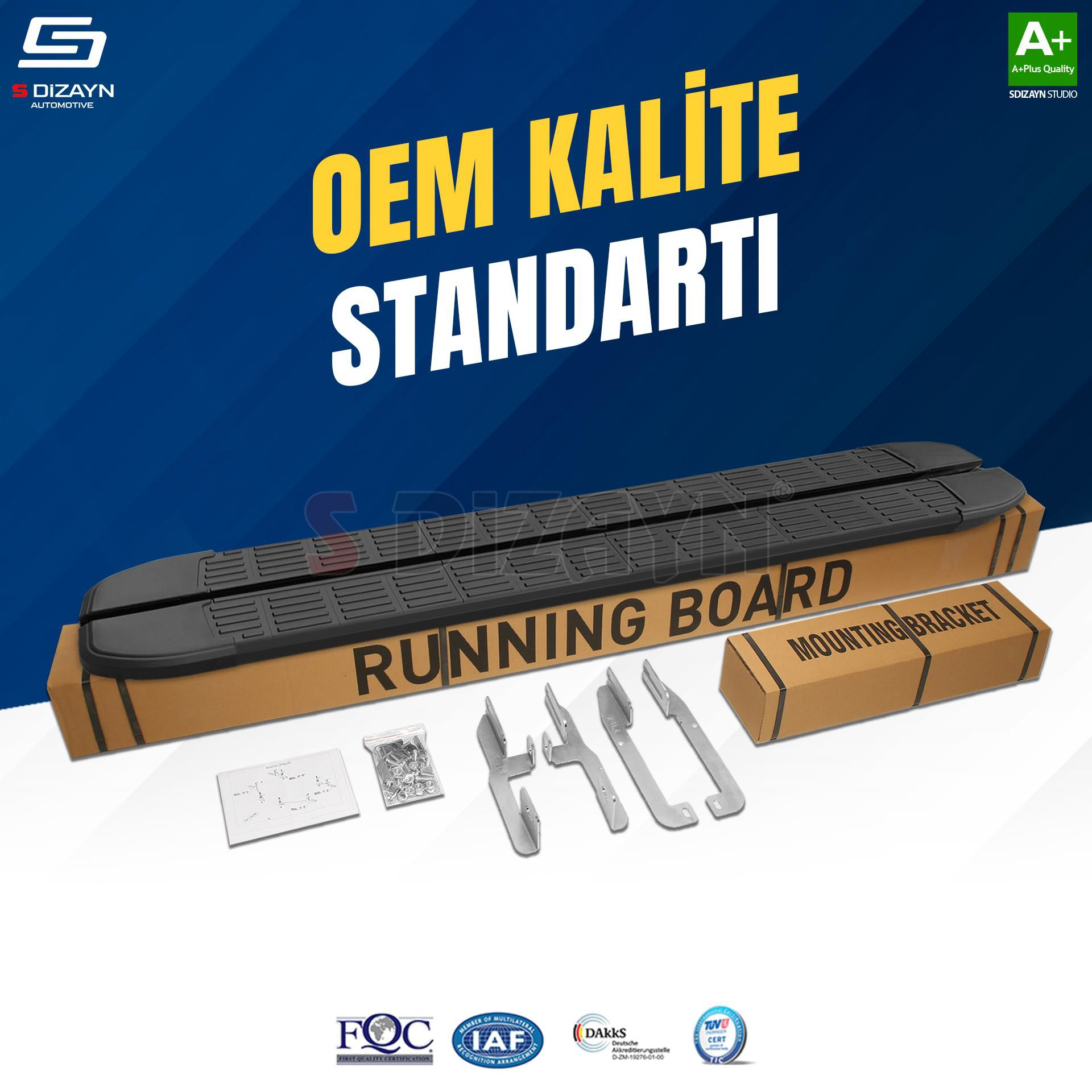 Drs Tuning S-Dizayn Fiat Doblo 3 S-Line Siyah Yan Basamak 203 Cm 2023 Üzeri Drs Tuning S-Dizayn Fiat Doblo 3 S-Line Siyah Yan Basamak 203 Cm 2023 Üzeri