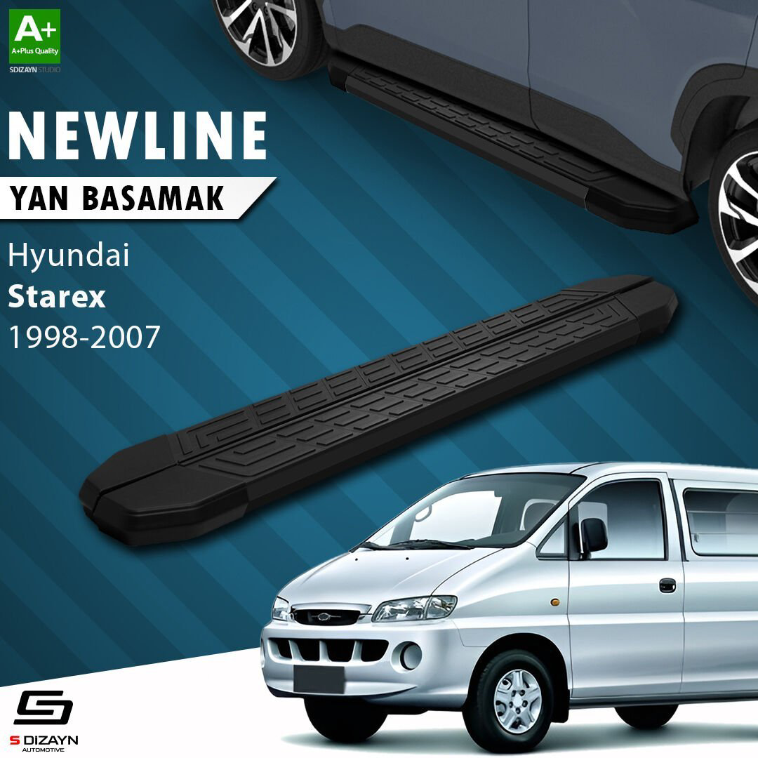 S-Dizayn Hyundai H-1 Starex Uzun Şase NewLine Siyah Yan Basamak 2