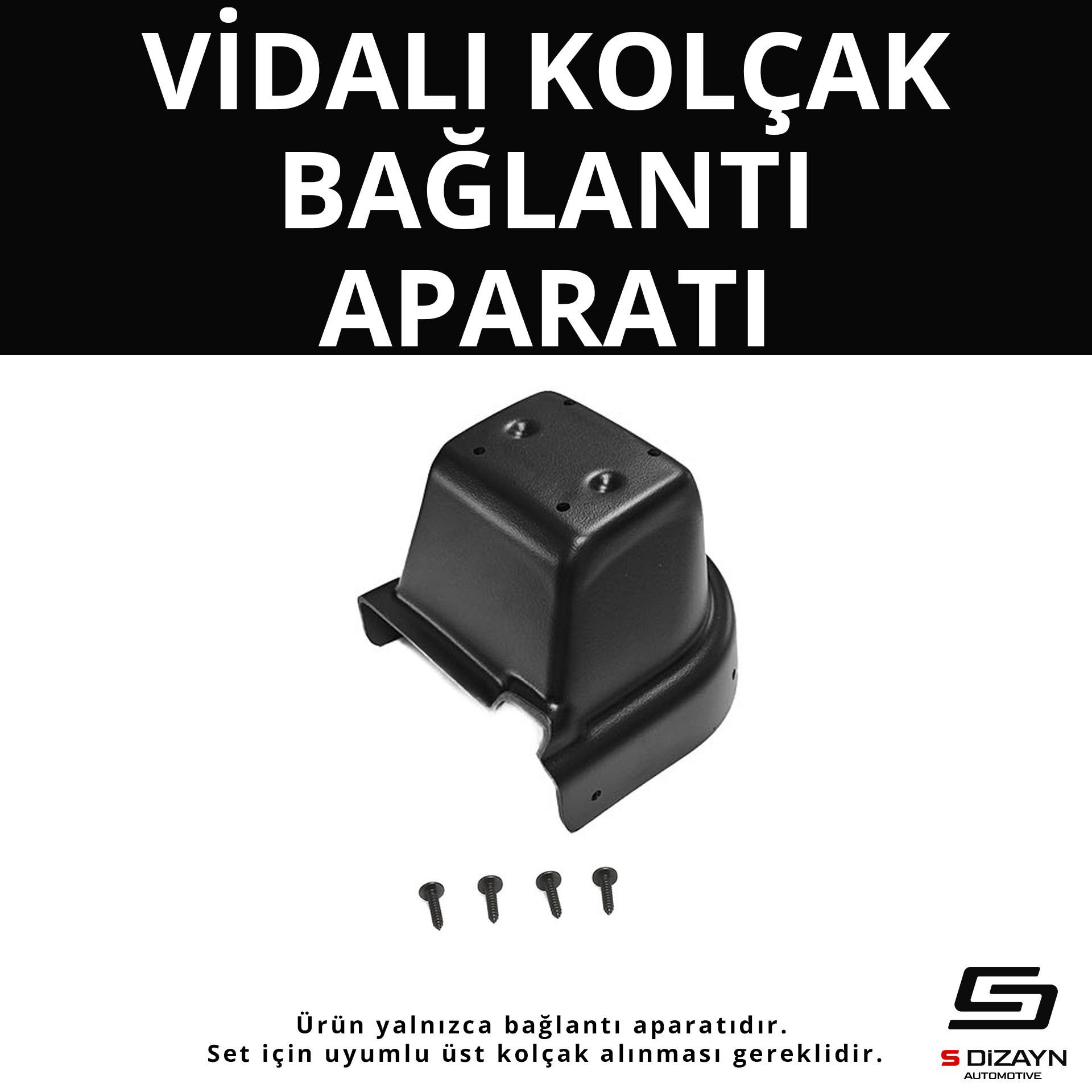 S-Dizayn Hyundai Accent Blue Vidalı Kol Dayama Kolçak Alt Adaptör