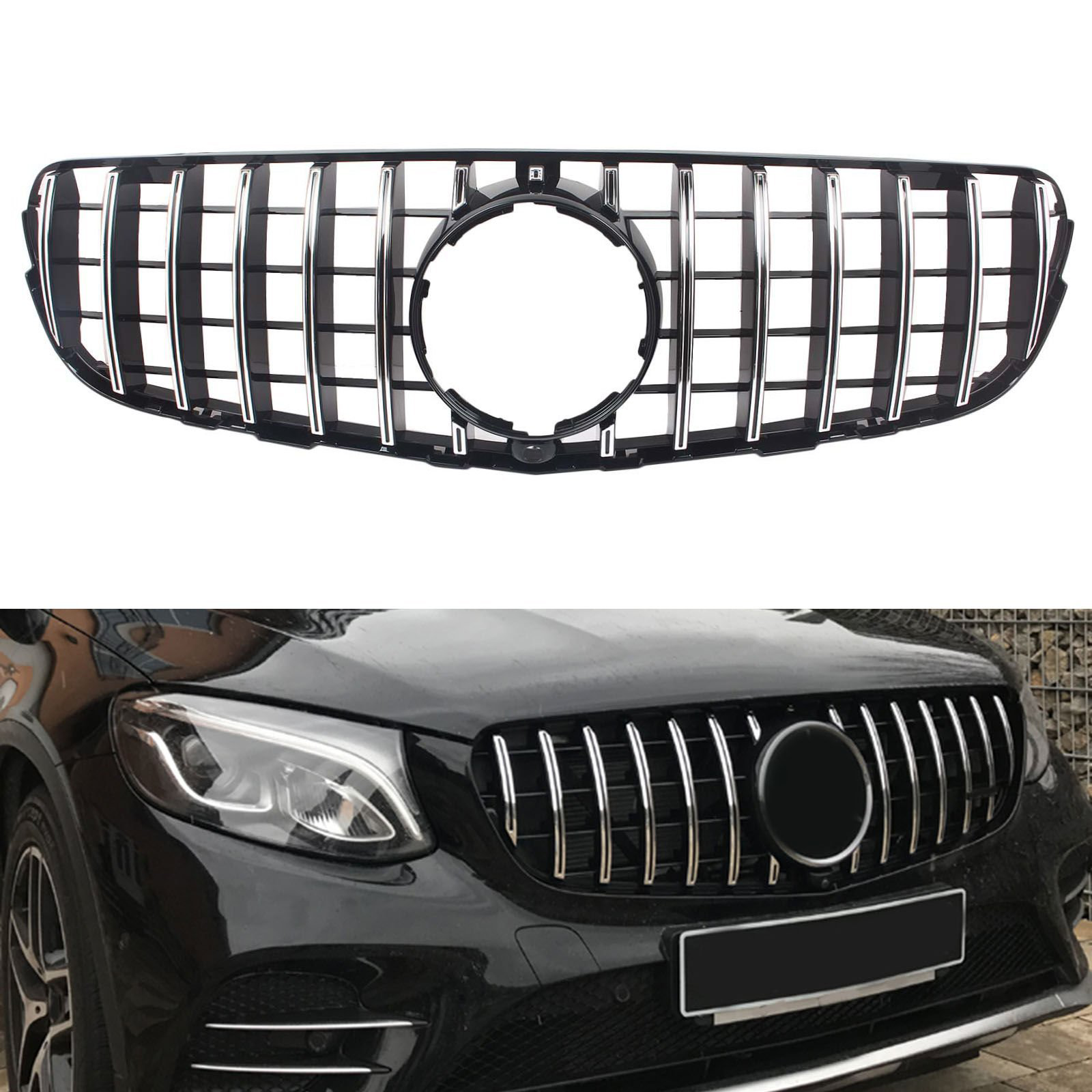 S-Dizayn Mercedes GLC X253 Ön Panjur Krom GTR Model 2015-2019 S-Dizayn Mercedes GLC X253 Ön Panjur Krom GTR Model 2015-2019