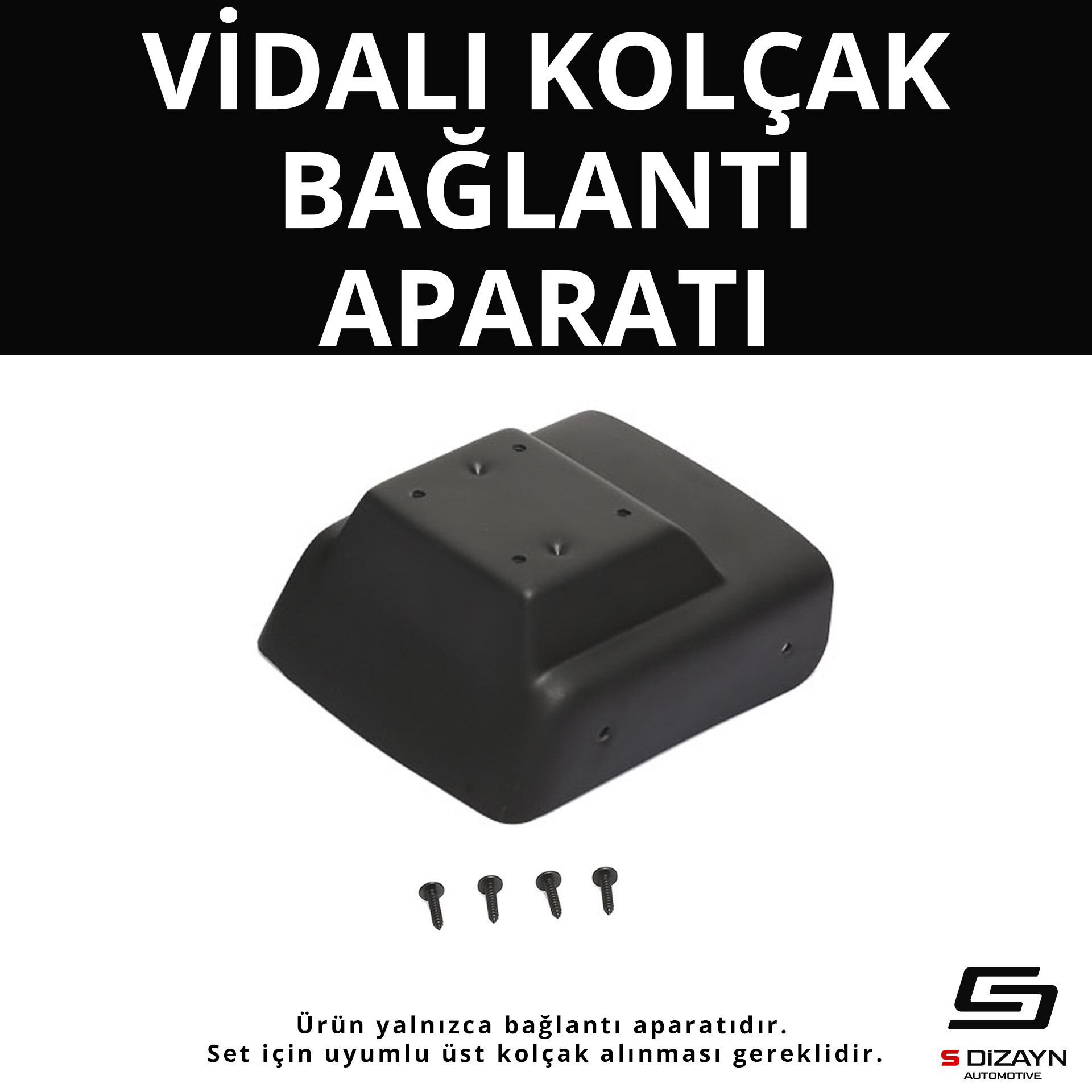 S-Dizayn Opel Astra H ABS Vidalı Kol Dayama Kolçak Alt Adaptör 20