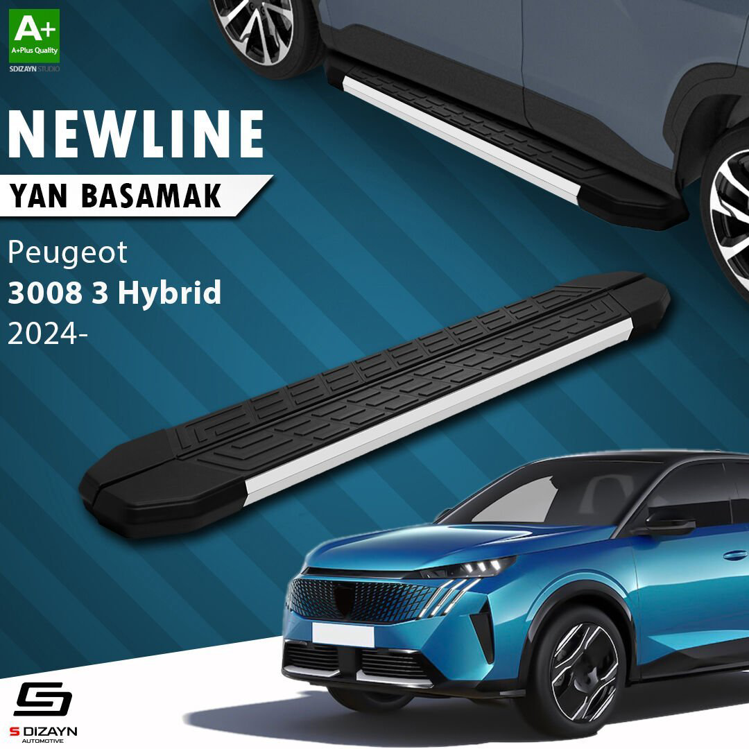 S-Dizayn Peugeot 3008 3 Hybrid NewLine Aluminyum Yan Basamak 183 S-Dizayn Peugeot 3008 3 Hybrid NewLine Aluminyum Yan Basamak 183
