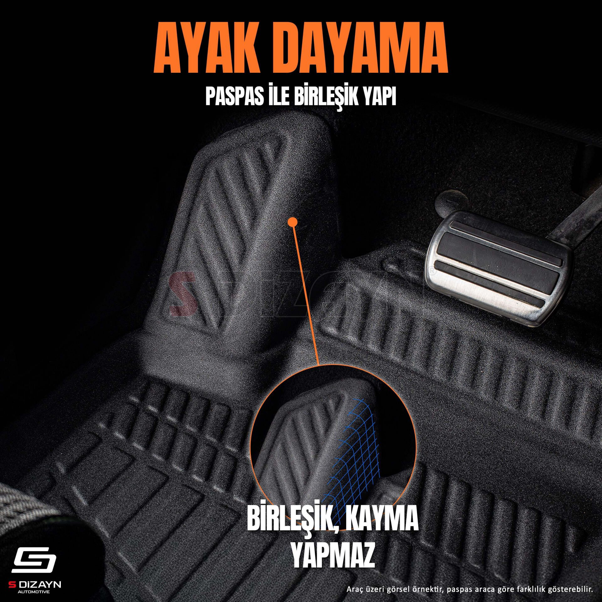 S-Dizayn Renault Clio 4 3D Pro Havuzlu Paspas 2012-2019 A+ Kalite S-Dizayn Renault Clio 4 3D Pro Havuzlu Paspas 2012-2019 A+ Kalite