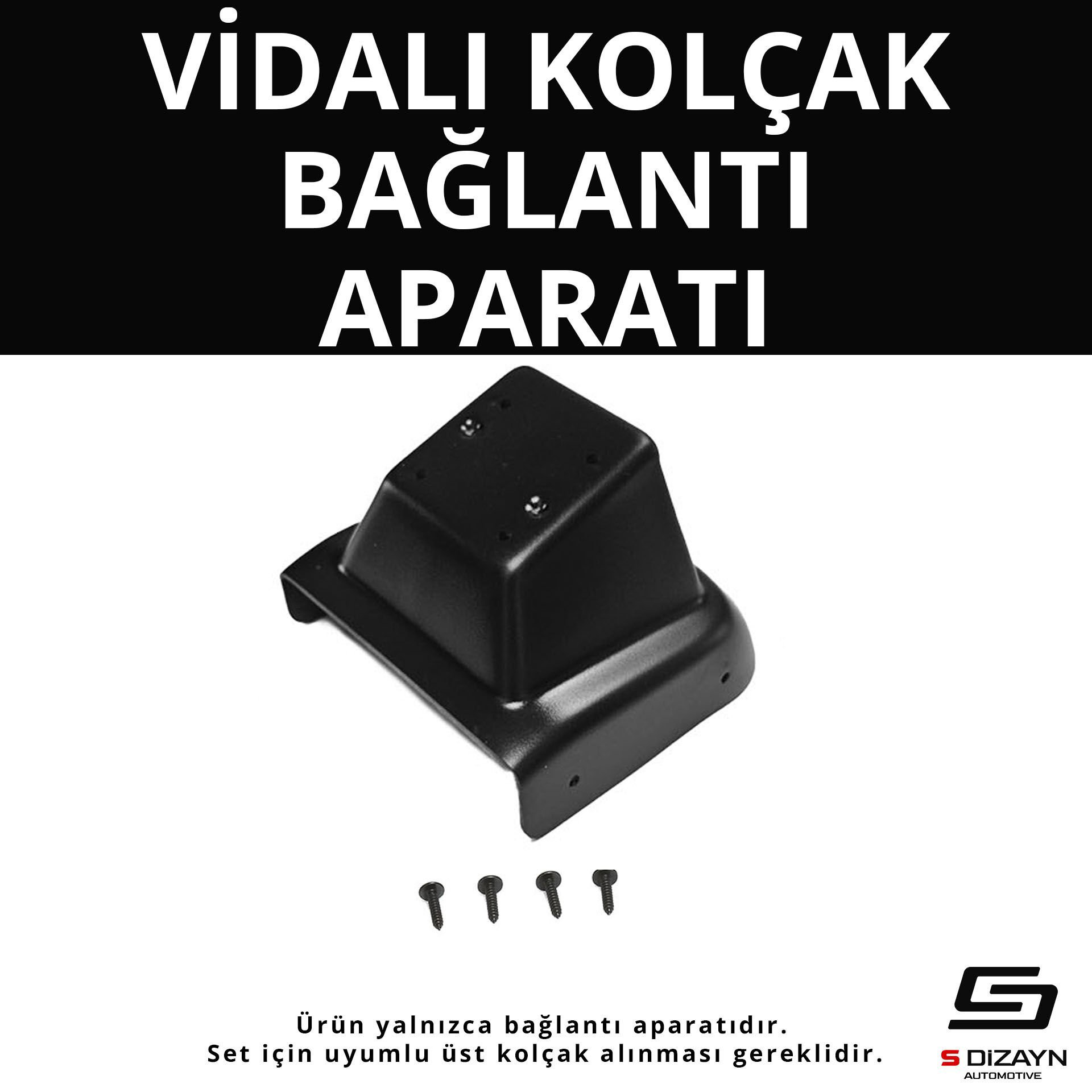 S-Dizayn Suzuki Vitara ABS Vidalı Kol Dayama Kolçak Alt Adaptör 2