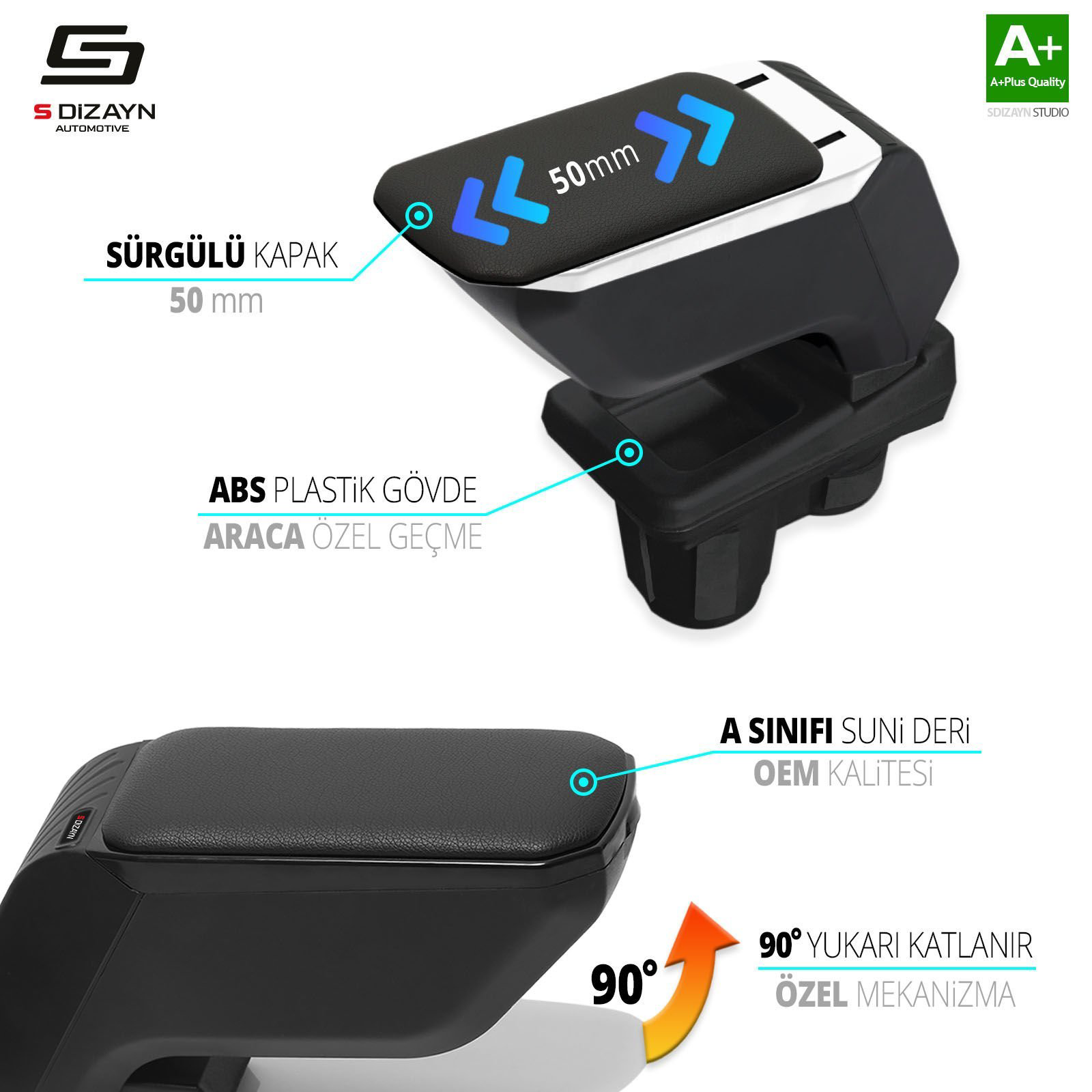 Drs Tuning S-Dizayn Vw Polo Kol Dayama Kolçak Geçmeli Abs Gri 2009-2017