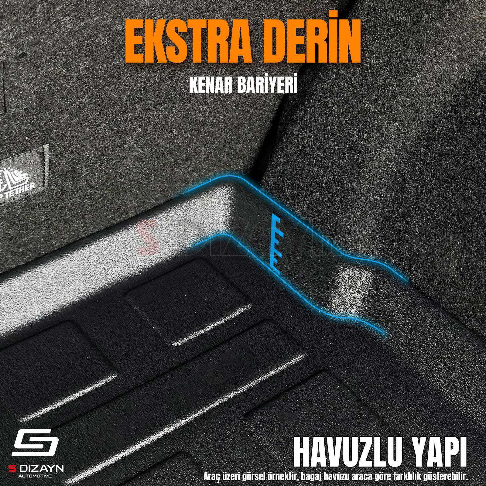 S-Dizayn VW T-Roc 3D Pro Bagaj Havuzu Üst Bagaj 2019 Üzeri A+ Kal S-Dizayn VW T-Roc 3D Pro Bagaj Havuzu Üst Bagaj 2019 Üzeri A+ Kal