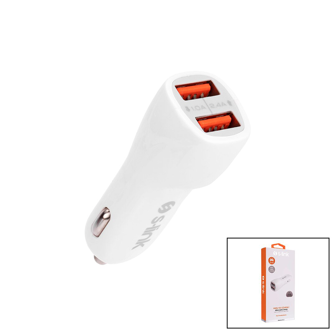 S-LİNK IP-805 DUAL USB  2XUSB  OTO - ARAÇ ÇAKMAKLIK ŞARJ BAŞLIK  