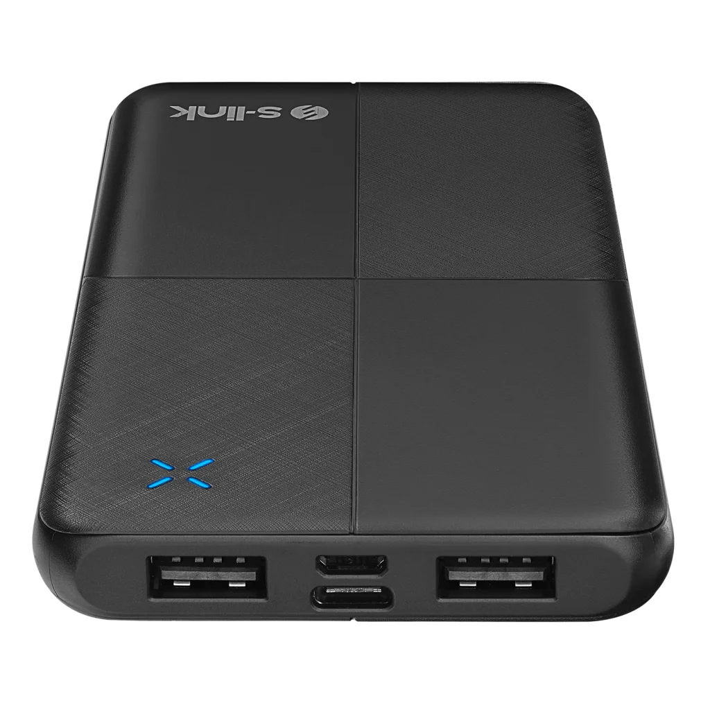 S-LINK IP-G12N 10.000mAh Siyah Powerbank - 2xUSB, Micro USB & Type-C