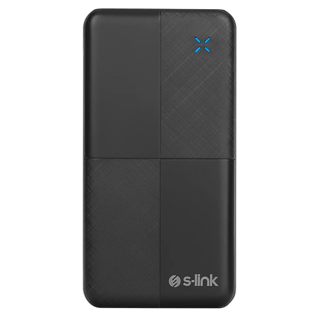 S-LINK IP-G12N 10.000mAh Siyah Powerbank - 2xUSB, Micro USB & Type-C