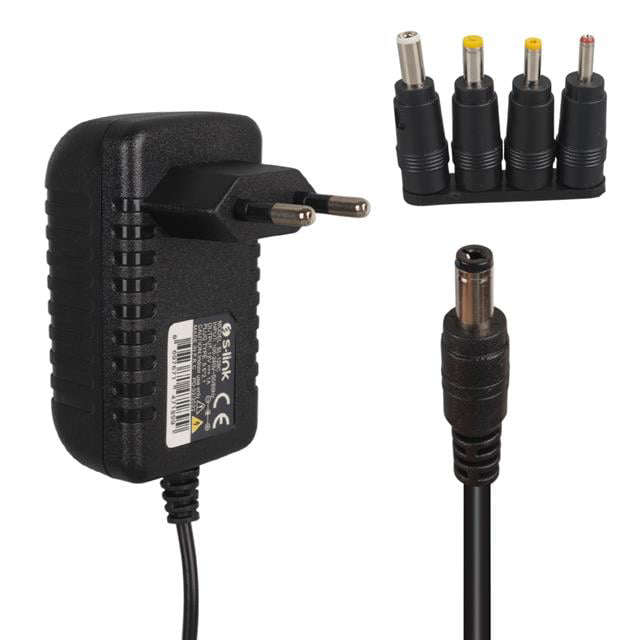 S-Link SL-126C 12 Volt 1 Amper 1.2 Metre Kablolu 5.5x2.1mm 4 Uçlu