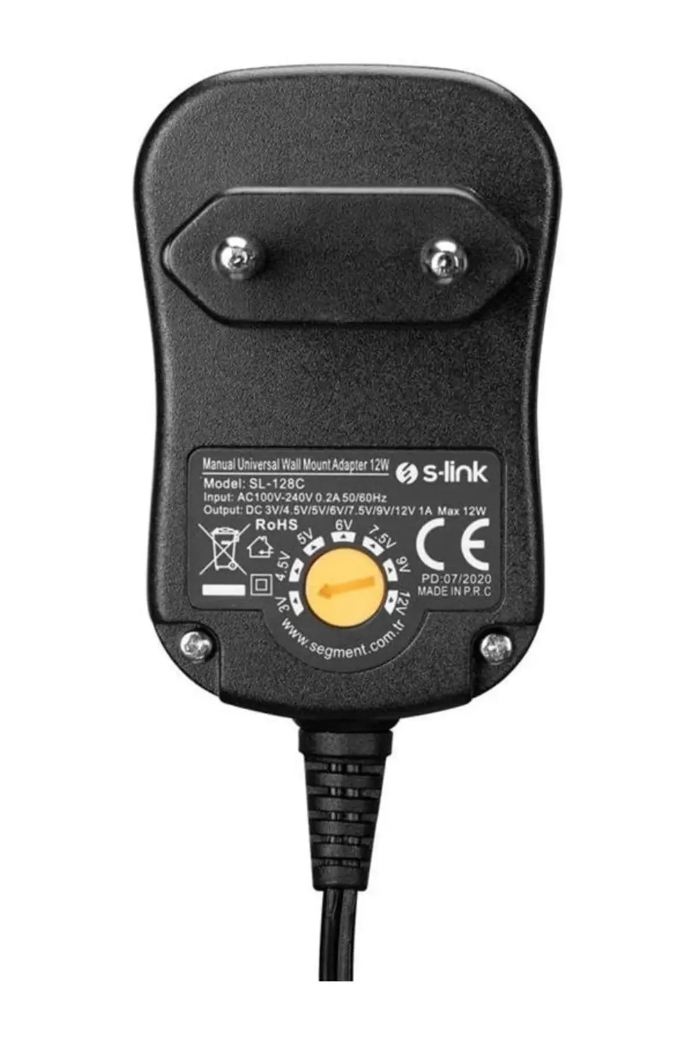 S-Link SL-128C 3 Volt - 12 Volt 1 Amper Ayarlı 8 Uçlu Swıtch Mode