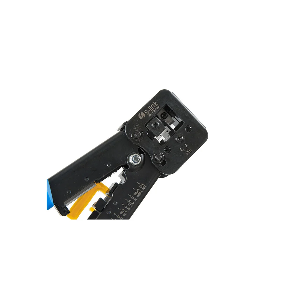 S-LINK SL-830W RJ45 RJ11 İkili Pense - Yeni Nesil Kablo Sıkma, Kesme ve Soyma Aracı