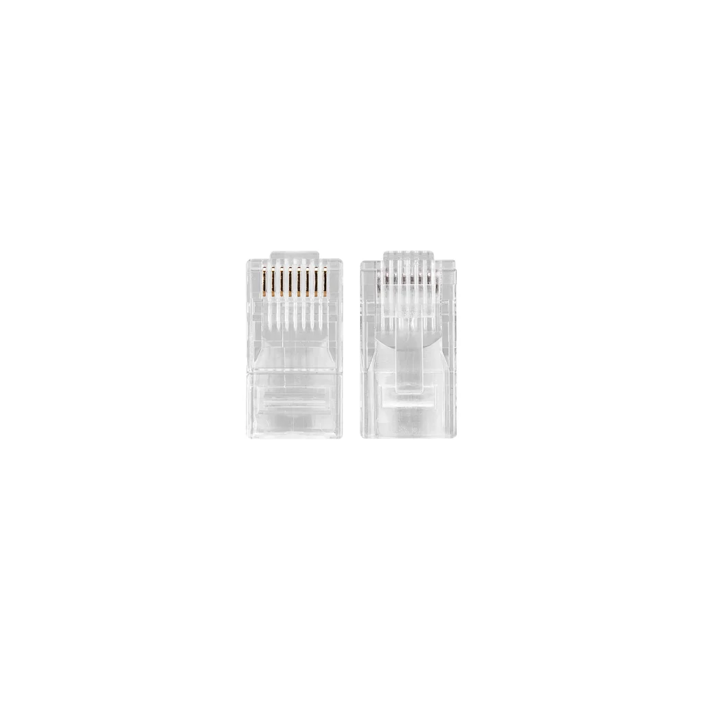 S-LINK SL-COB20P Yeni Nesil RJ45 JAC UTP Konnektör 100'lü Paket - Lüks Şeffaf