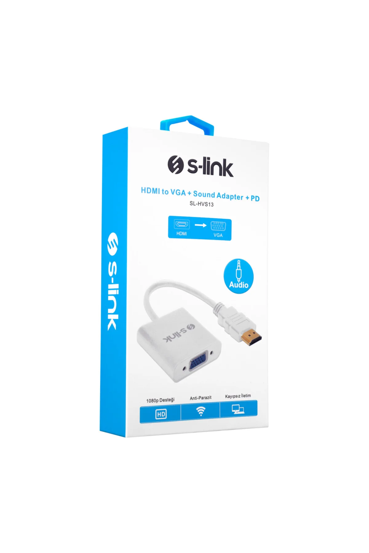 S-LINK SL-HVS13 HDMI To VGA+Audio+PD Çevirici(1923) - ALKGLB8083-5017