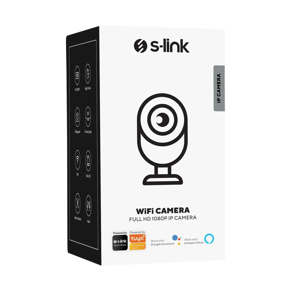 S-LINK SL-IND02 WiFi Güvenlik Kamerası 2Mpix Gece Görüşü Tuya ile Ev İçin En İyi Çözüm