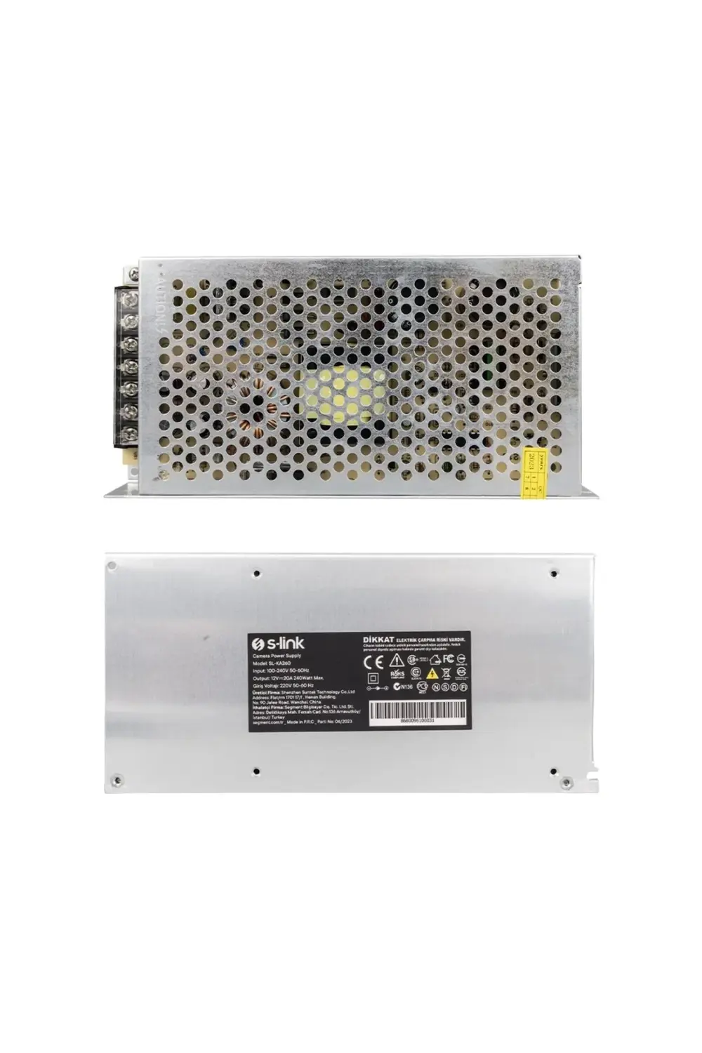 S-LINK SL-KA260 12 VOLT 20 AMPER 255 WATT METAL KASA ADAPTÖR (K95