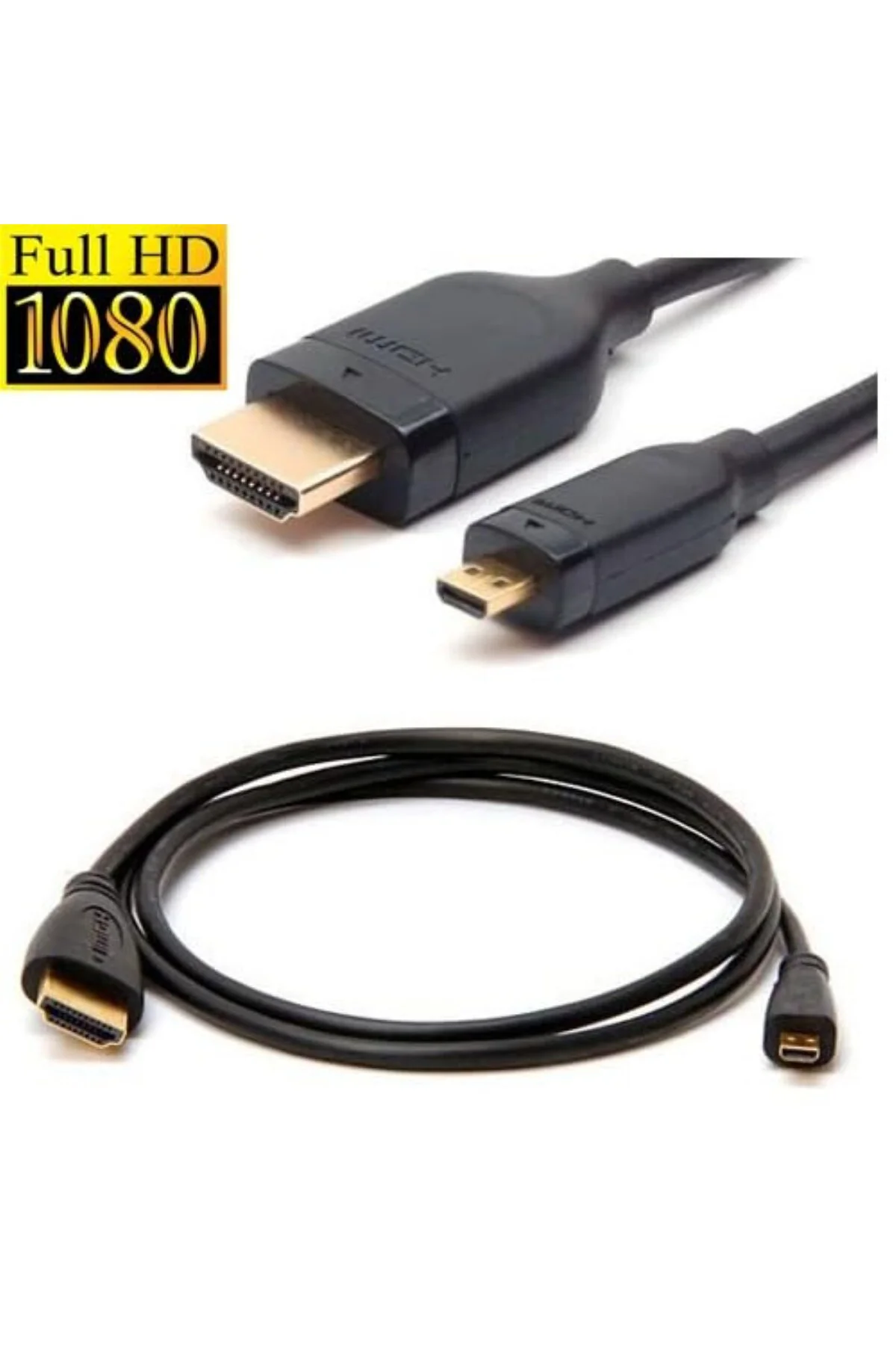 S-link SLX915 Micro HDMI to HDMI Kablo, 1 Metre 1080P FullHD Micr