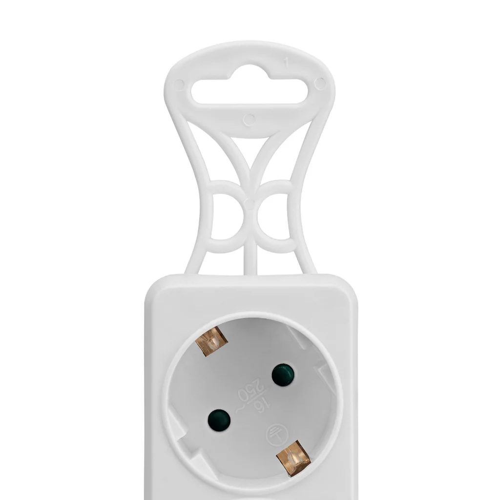 S-LINK SPG-F05 Akım Korumalı 5 Soket Beyaz Priz 1.5m Kablo