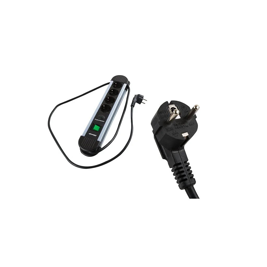 S-LINK Swapp SPGKS03 3'lü Akım Koruma Prizi 900 Joule Gri - %100 Bakır Kablo