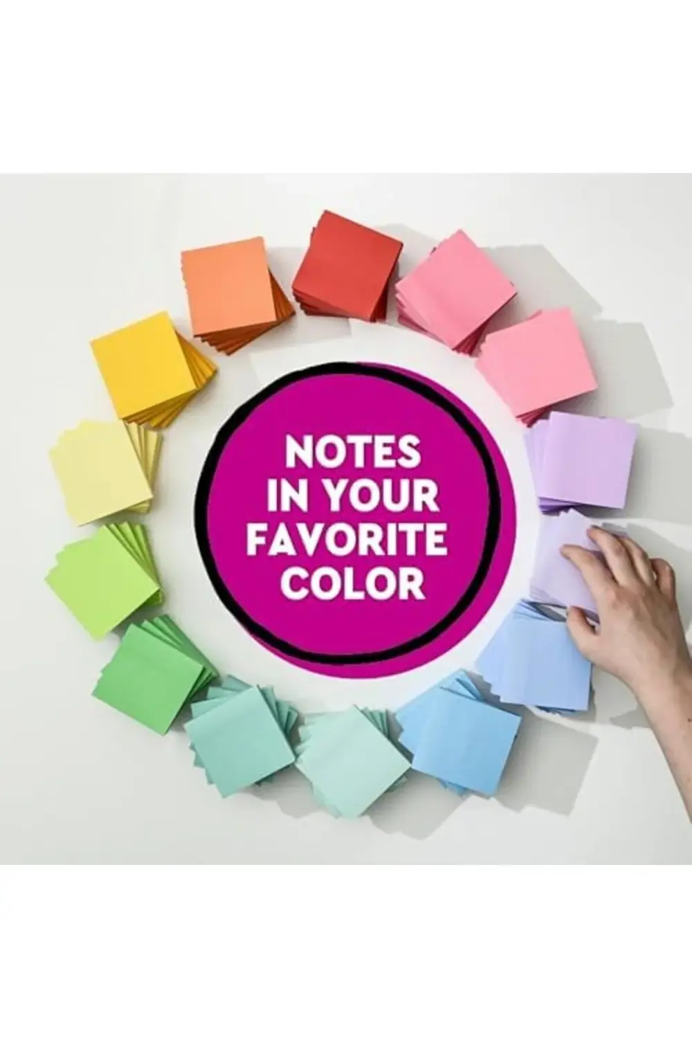 S per Yap kan Notlar, 3x3 in, 5 Ped, 2x Yap t rma G c, Siyah (654