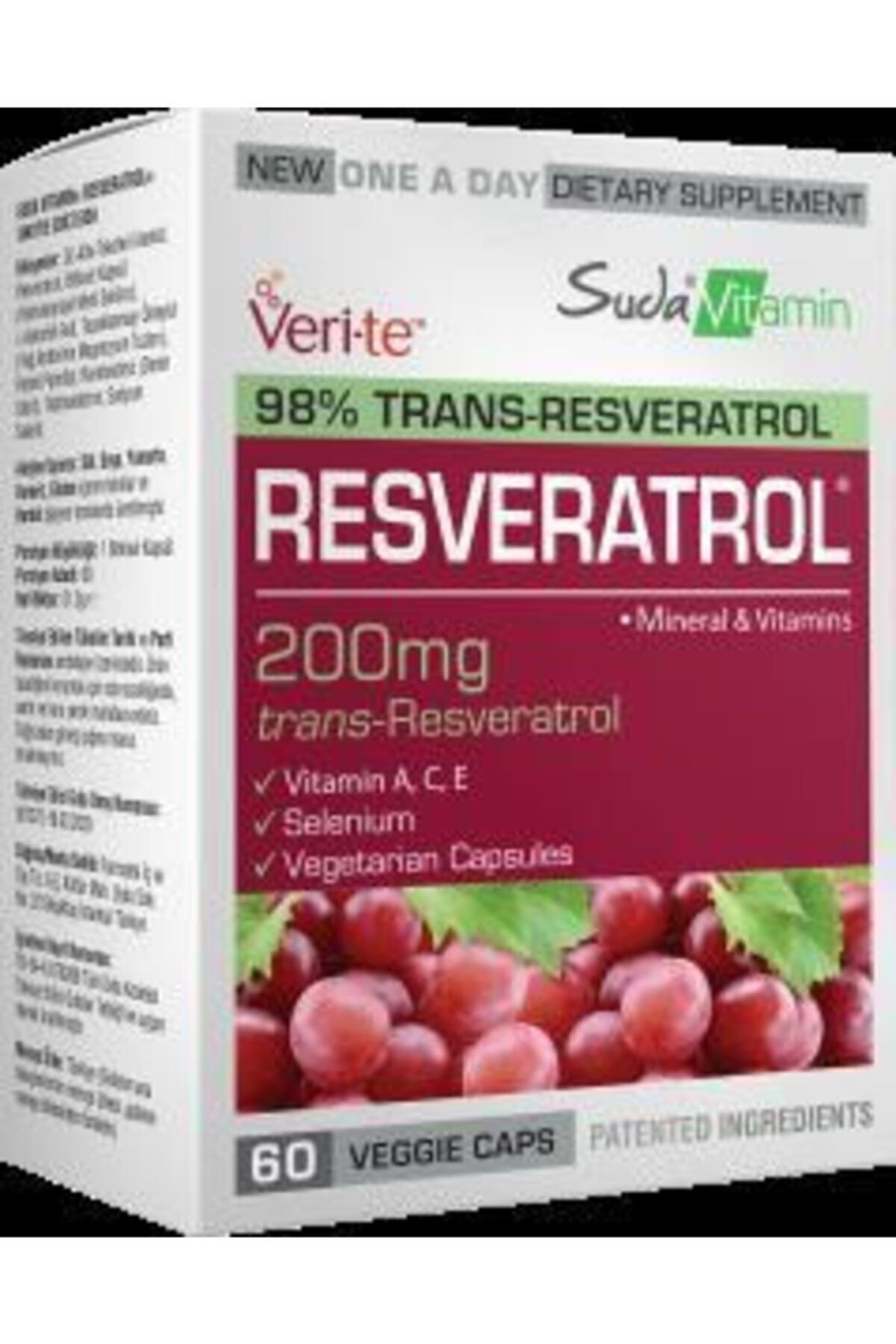 Suda Vitamin S Resveratrol 60 Kapsül