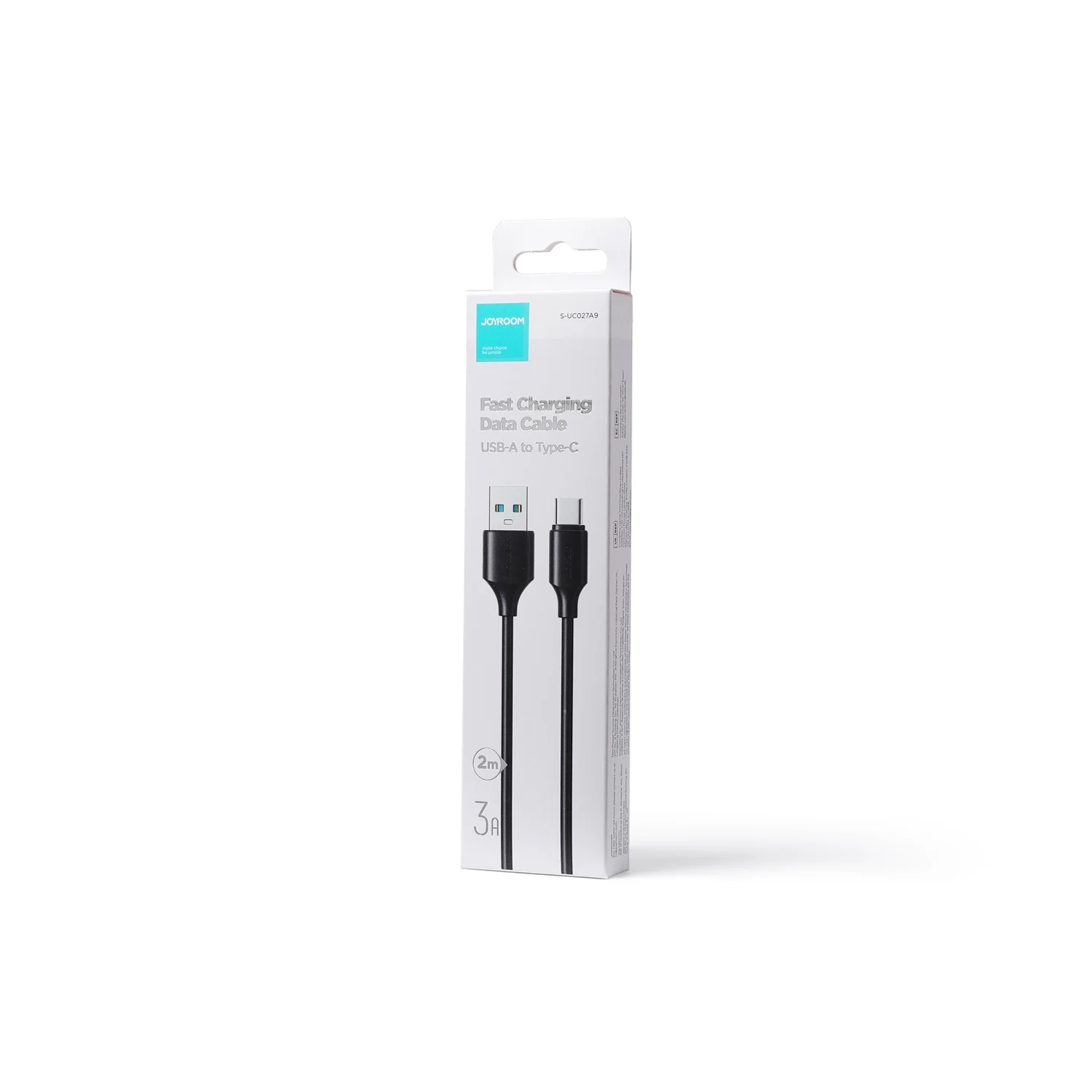 S-UC027A9 3A USB A-TYPE C 2M-BLACK