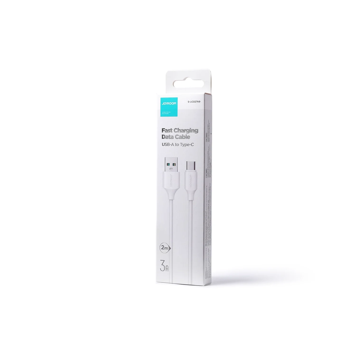 S-UC027A9 3A USB A-TYPE C 2M-WHITE