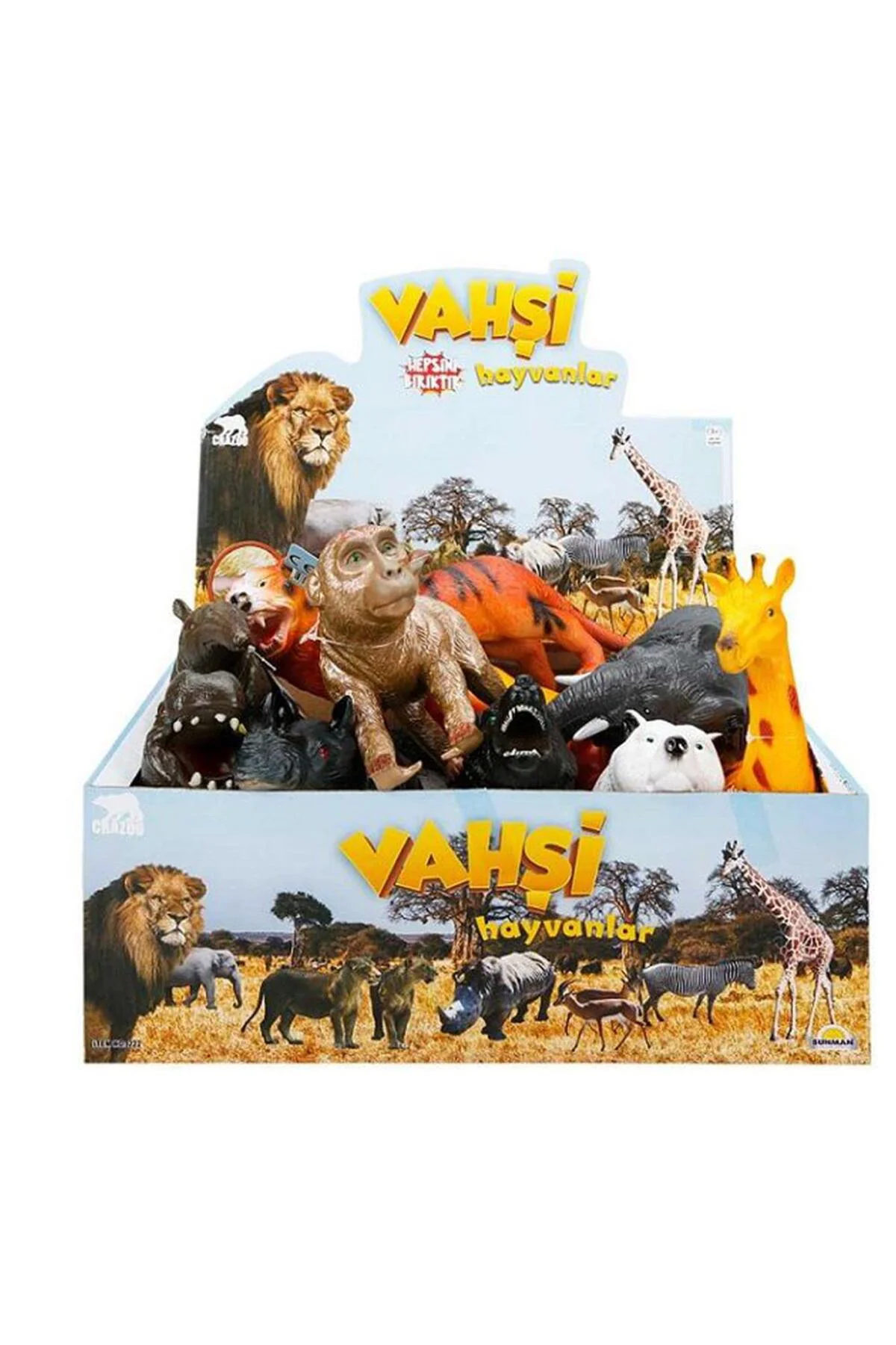 S00000725 VAHŞİ HAYVANLAR FOAM SESLİ 27CM -SUN