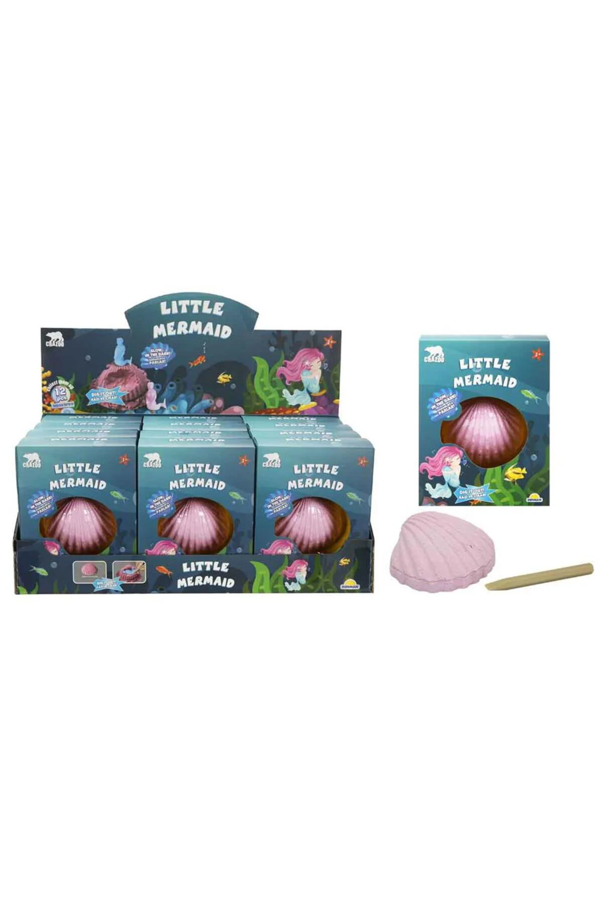 S00003200 KAZI SET FOSİL SERİSİ DENİZKIZI PARLAYAN