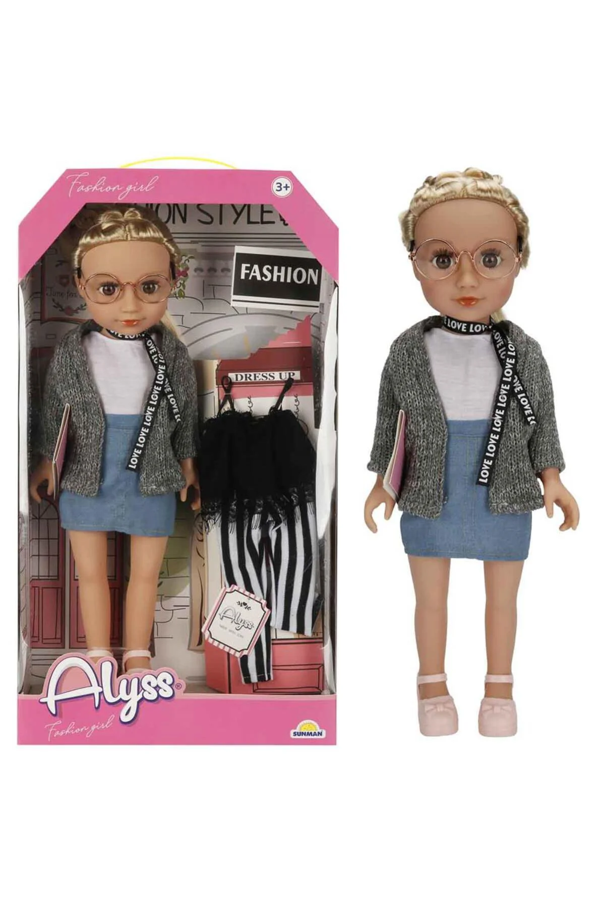 S00004286 ALYSS GÜNLÜK KIYAFET MODA BEBEKLERİ -SUN