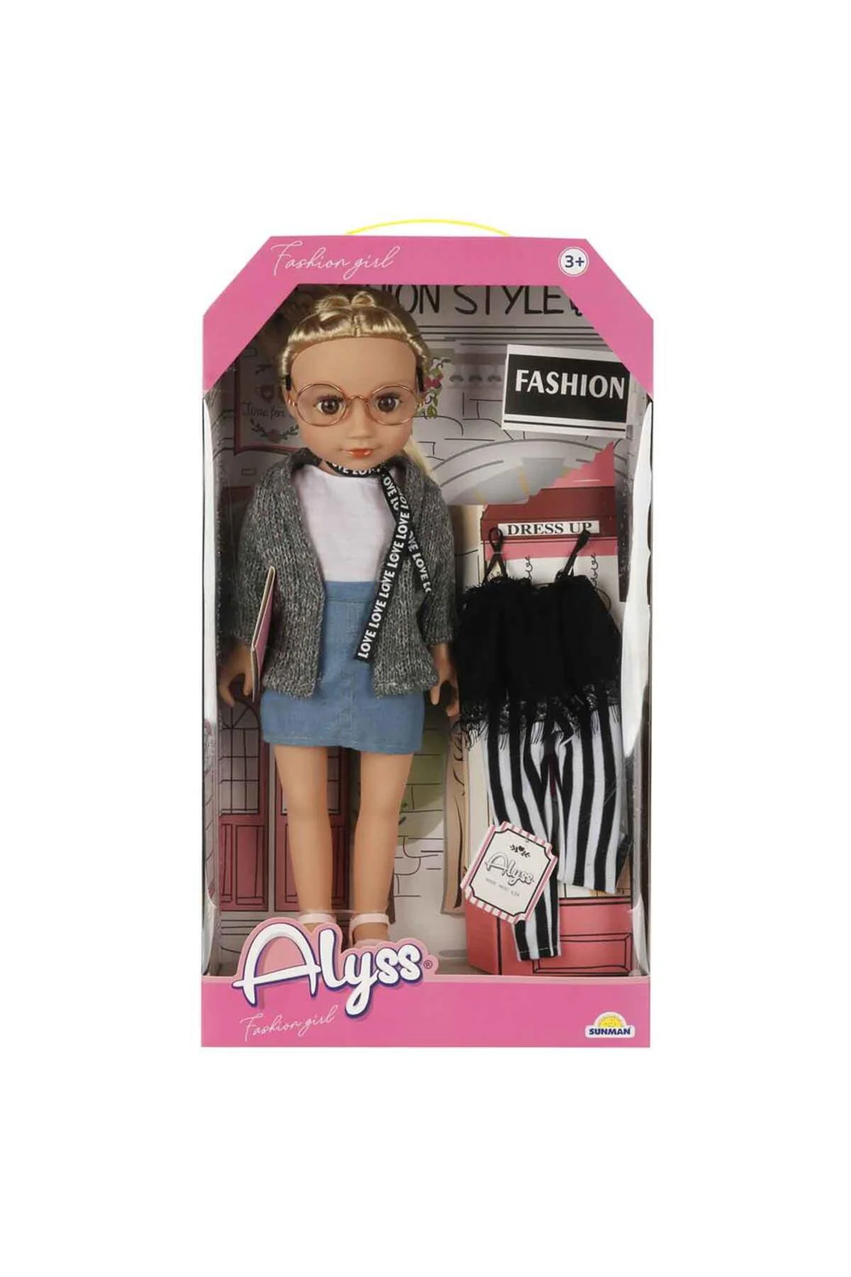 S00004286 ALYSS GÜNLÜK KIYAFET MODA BEBEKLERİ -SUN