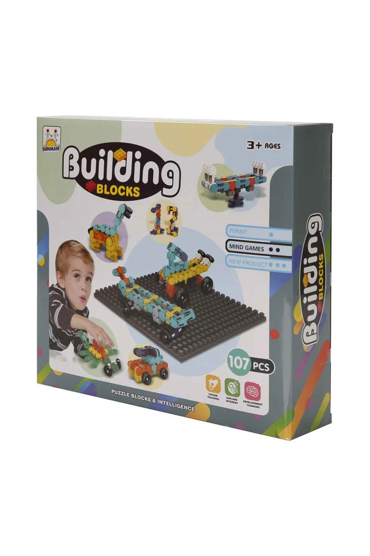 S00004843 BLOK BUİLDİNG ŞEKİLLİ YAPIM BLOKLARI 107