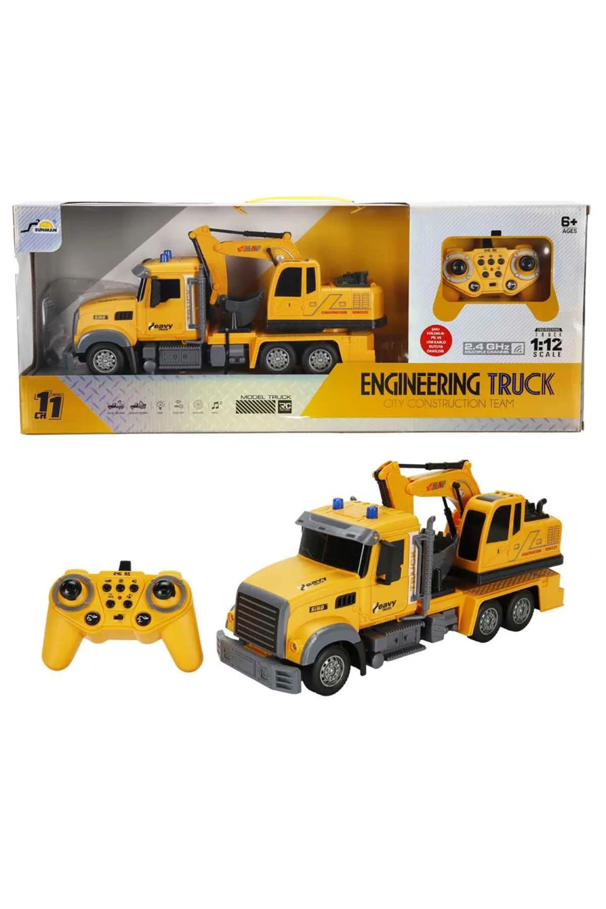 S00005093 R/C İŞ MAK.1/12 SES/IŞIK 3.7V USB 2.4GHZ