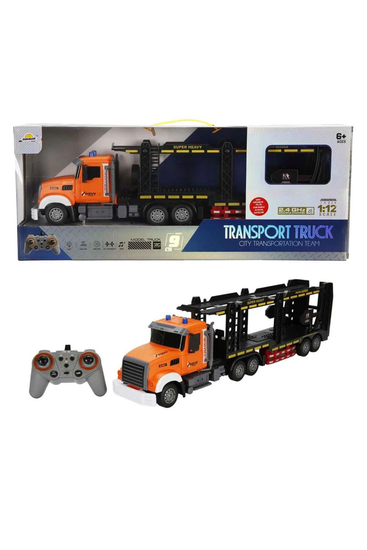 S00005094 R/C KAMYON 1/12 TRANSPORT SES/IŞIK 2.4G