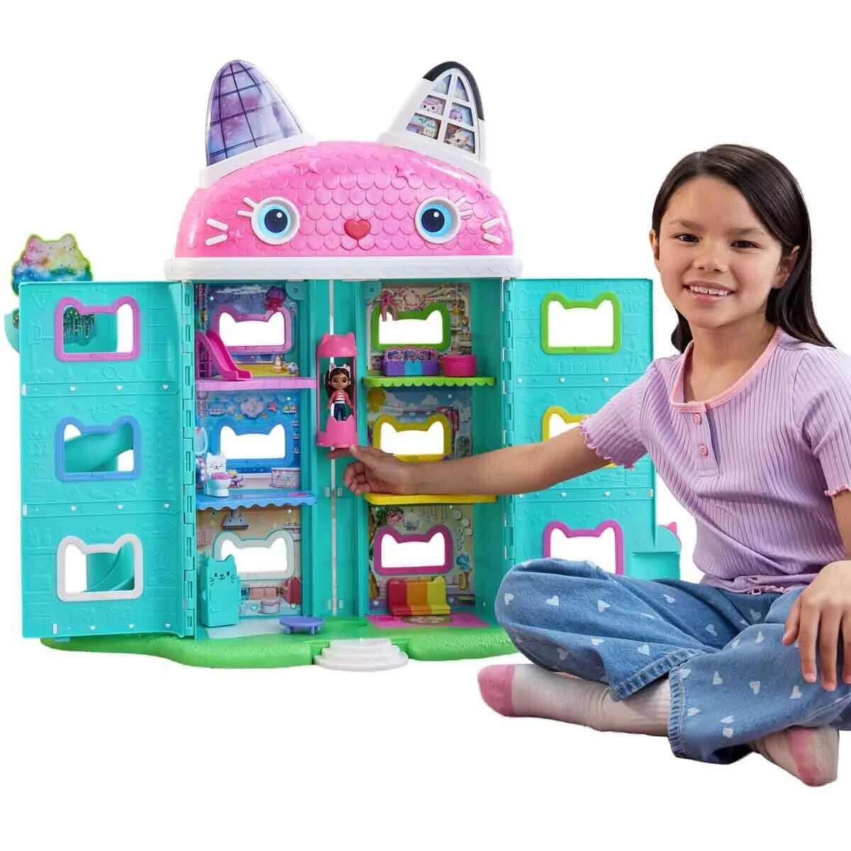 S00008891 SUN-SPM-FİGÜR OYUN SET GABBY S DOLLHOUSE DELUXE BEBK EVİ SES IŞIK GABB Fiyatı, Yorumları ve Özellikleri