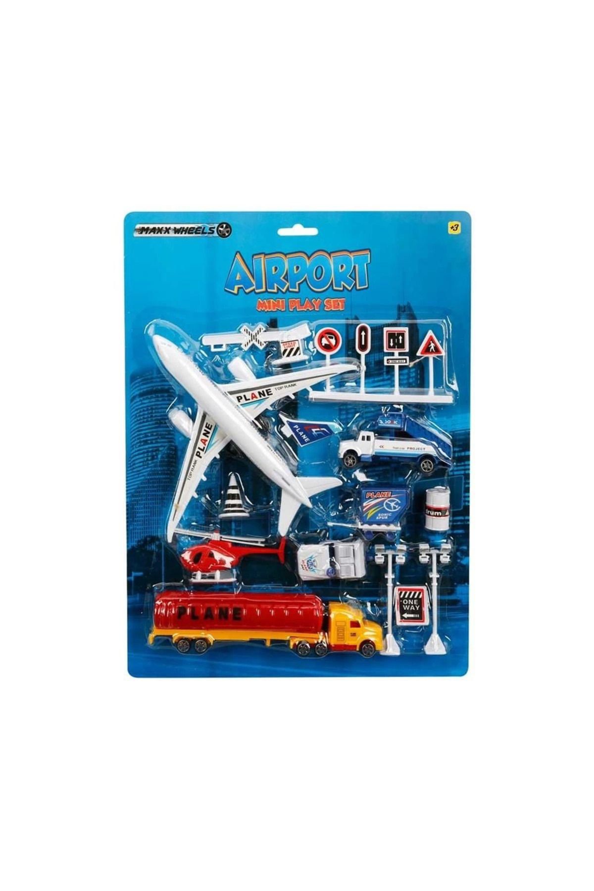 Yusuftex S00016652 Havaalani Oyun Set 14Prç.Krtl.-Sun