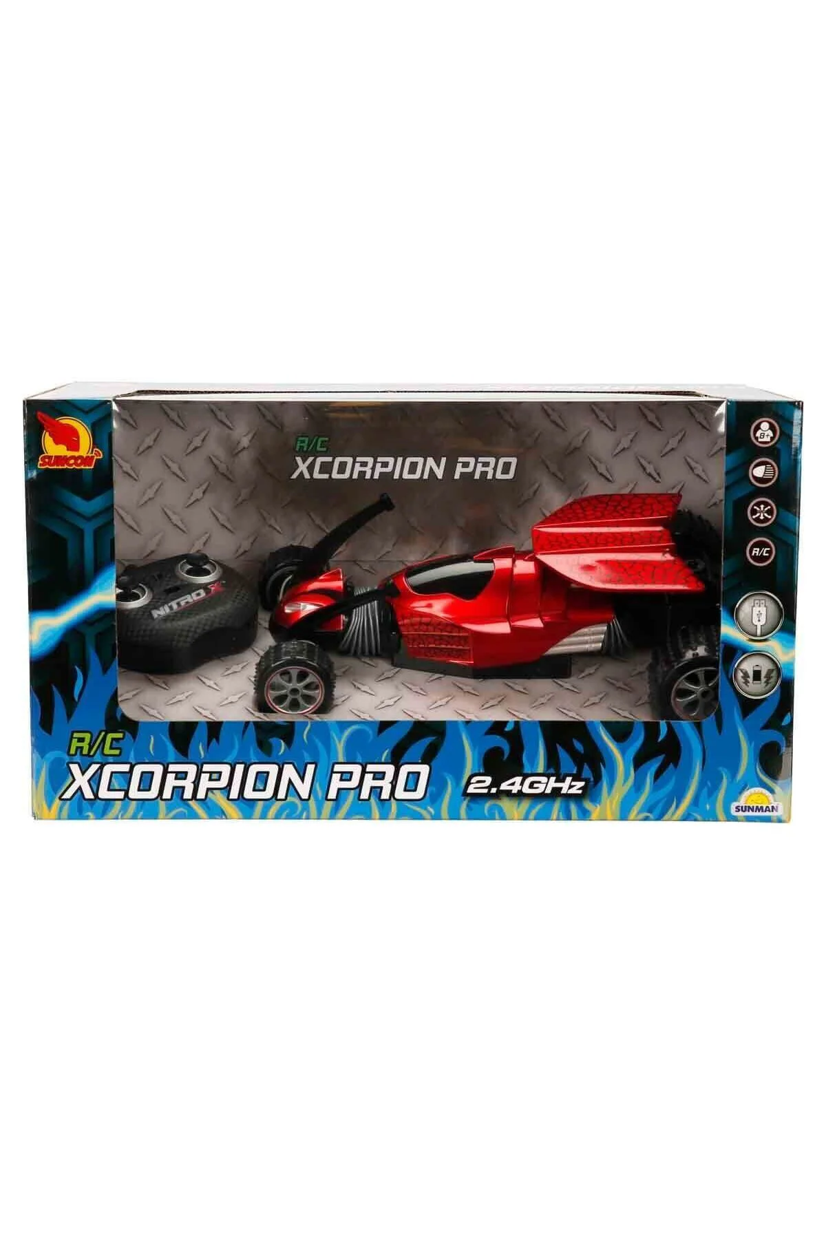 S00021011 -SUN-PMD-SNC-R/C AKROBAT XCORPION PRO 2.4GHZ.IŞIKLI
