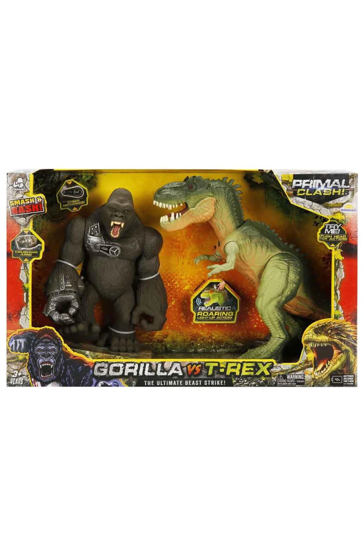 S01071144 OYUN SET PRİMAL CLASH GORİLLA/TREX 2Lİ