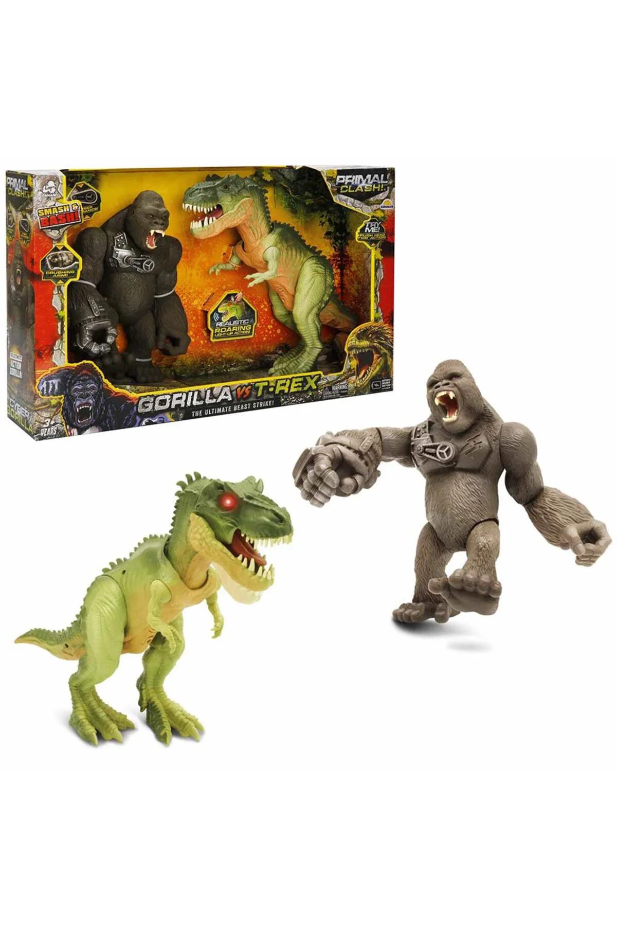 S01071144 OYUN SET PRİMAL CLASH GORİLLA/TREX 2Lİ