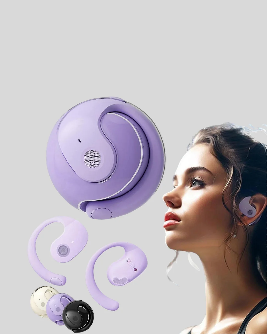 S05 Bluetooth 5.3 Kulaklık IPX4 Su Geçirmez Hızlı Eşleşme Güçlü Stereo Ses