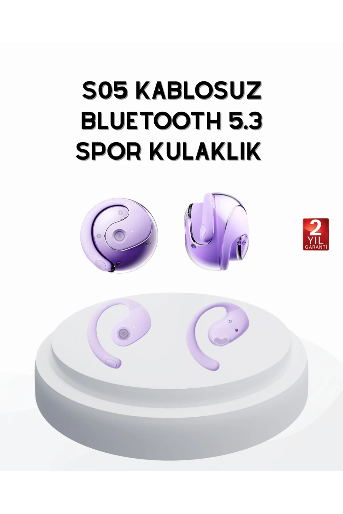 S05 Bluetooth 5.3 Kulaklık IPX4 Su Geçirmez Hızlı Eşleşme Güçlü S