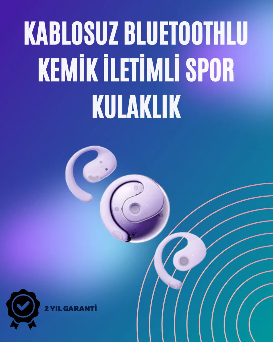 S05 Bluetooth Spor Kulaklık – Gürültü Azaltıcı Mikrofon ve 16Hz Bas