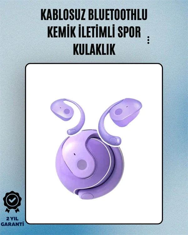 S05 Kablosuz Bluetooth 5.3 Kemik İletimli Spor Kulaklık – IPX4 Suya Dayanıklı, 6 Saat Pil Ömrü