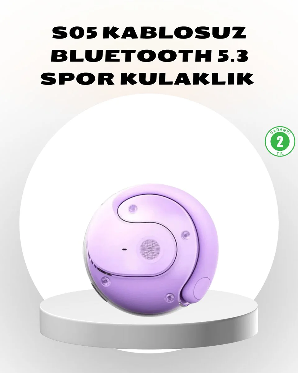 S05 Kablosuz Kulaklık Bluetooth 5.3 IPX4 Su Geçirmez Stereo Ses – Otomatik Bağlantı ile Kesintisiz Müzik