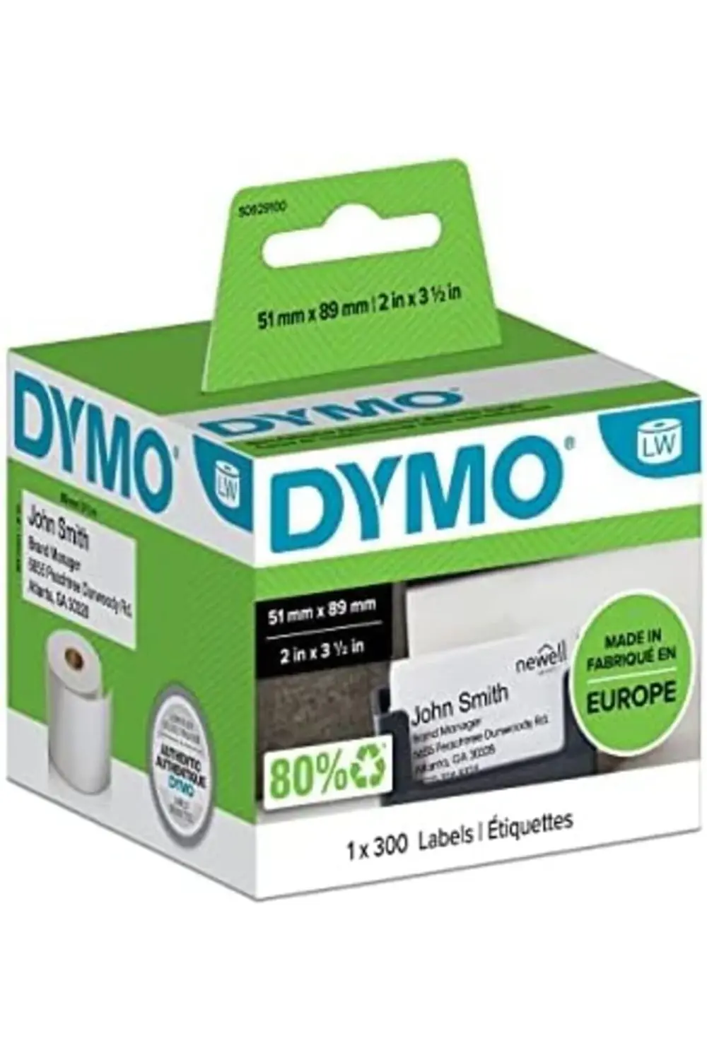 S0929100, LW Randevu/İsim Yaka Kart Etiketi, (51x89 mm) 300 Etike