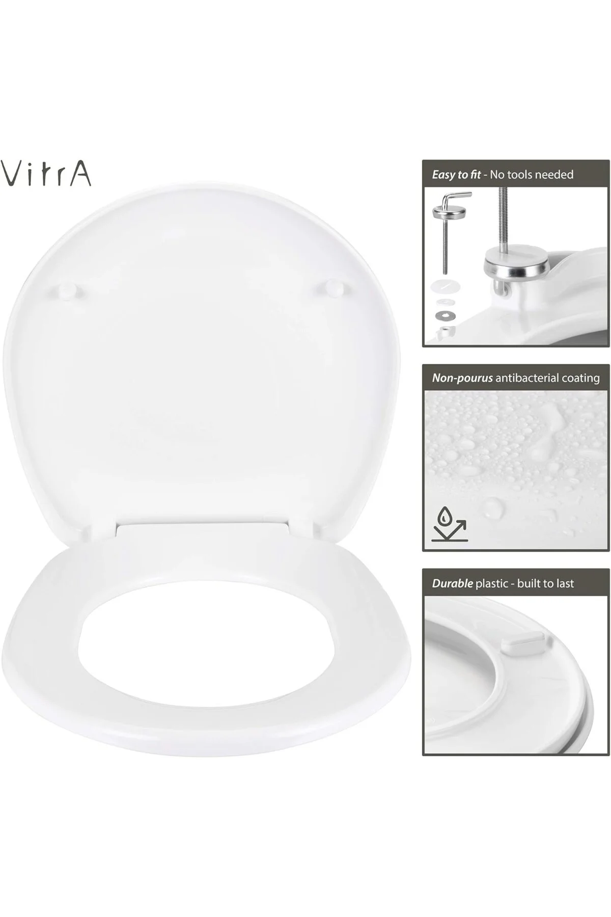 S10 23-003-001 Klozet Kapağı, Nuvoplast, Beyaz S10 23-003-001 Klozet Kapağı, Nuvoplast, Beyaz