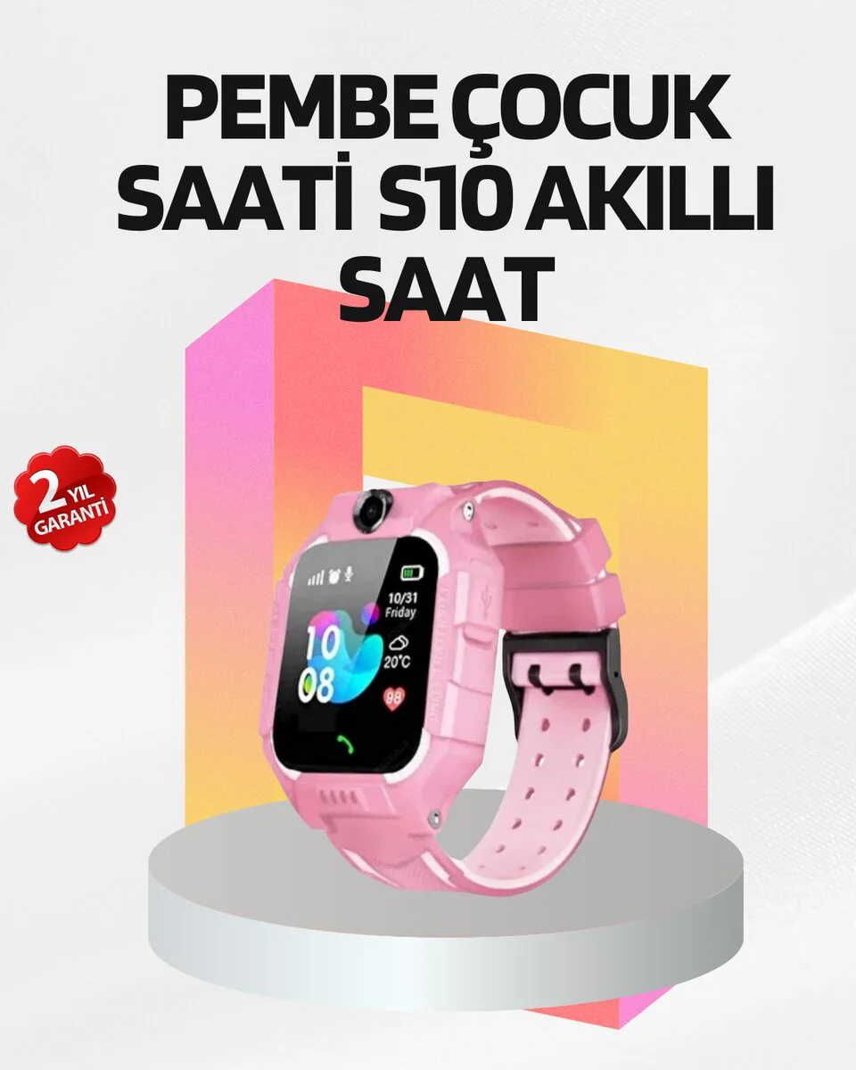 S10 Akıllı Çocuk Saati - Konum Takibi, SOS ve Ebeveyn Kontrolü